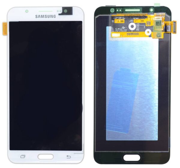 Γνήσια Οθόνη & Μηχανισμός Αφής Samsung SM-J710 Galaxy J7 (2016) Λευκό GH97-18855C