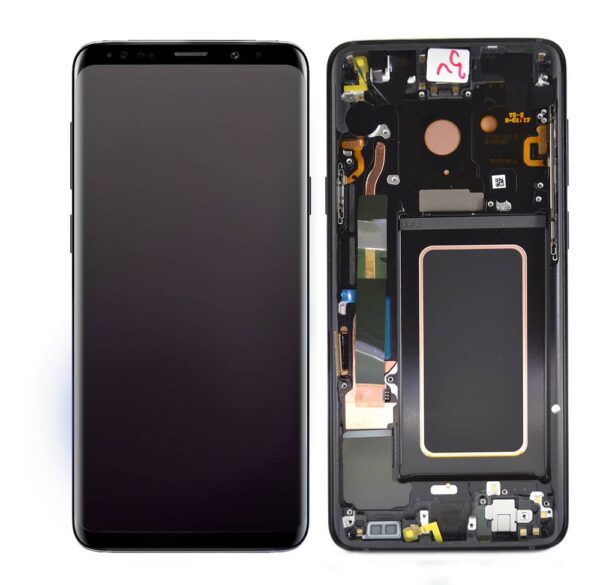 Γνήσια Οθόνη & Μηχανισμός Αφής Samsung SM-G965F Galaxy S9+ Μαύρο GH97-21691A